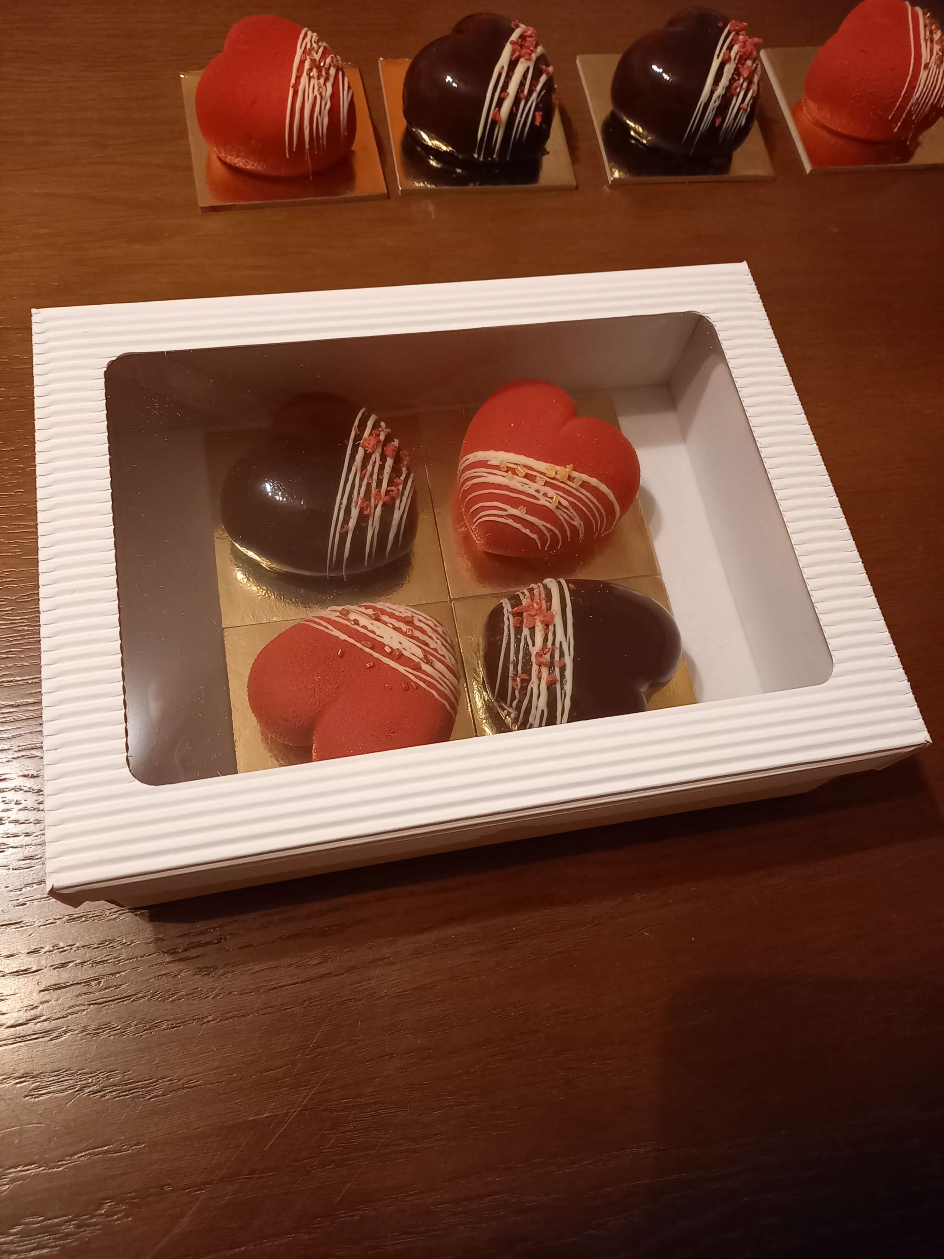 Dárková krabička.  Srdce